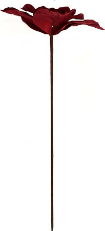 Fiore in velluto Bordeaux h 50 cm ramo per Alberi e Ghirlande natalizie Casa e cucina/Decorazioni per interni/Addobbi e decorazioni per ricorrenze/Decorazioni natalizie/Ghirlande e corone MagiediNatale.it - Altamura, Commerciovirtuoso.it