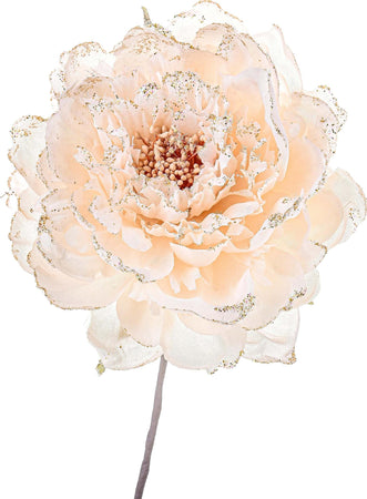 Fiore peonia in tessuto decorazione per albero di Natale h 11 cm Casa e cucina/Decorazioni per interni/Addobbi e decorazioni per ricorrenze/Decorazioni natalizie/Ghirlande e corone MagiediNatale.it - Altamura, Commerciovirtuoso.it