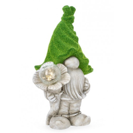 Gnomo Garden Stand con Led in Magnesio per uso interno ed esterno.