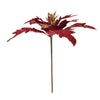 Spillone Poinsettia Bordeaux 30 cm ramo per Alberi e Ghirlande natalizie