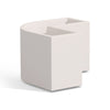 Vaso angolare Cromia Flowerpot decorazione tinta unita in resina Made in Italy