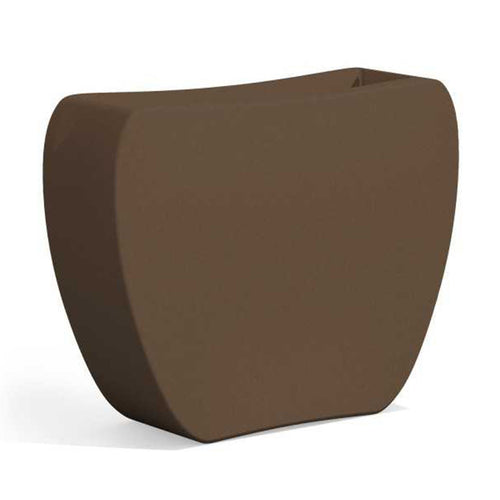 Vaso Cromia Heart per piante decorazione tinta unita in resina Made in Italy