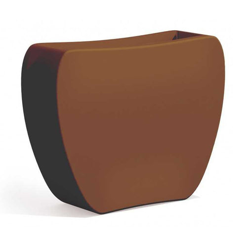 Vaso Cromia Heart per piante decorazione tinta unita in resina Made in Italy