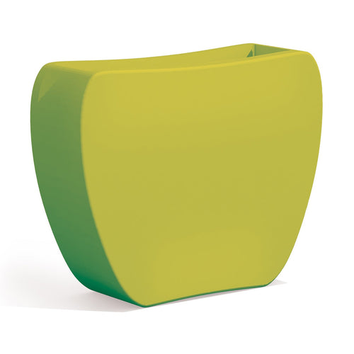 Vaso Cromia Heart per piante decorazione tinta unita in resina Made in Italy