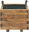 Fioriera in legno naturale per recinzioni giardino e terrazzo 40 x 40 x h 30 cm Giardino e giardinaggio/Decorazioni per il giardino/Recinzioni decorative La Zappa - Altamura, Commerciovirtuoso.it