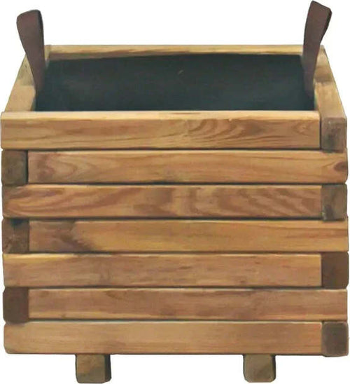 Fioriera in legno naturale per recinzioni giardino e terrazzo 40 x 40 x h 30 cm Giardino e giardinaggio/Decorazioni per il giardino/Recinzioni decorative La Zappa - Altamura, Commerciovirtuoso.it