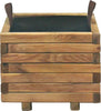 Fioriera in legno naturale per recinzioni giardino e terrazzo 40 x 40 x h 30 cm Giardino e giardinaggio/Decorazioni per il giardino/Recinzioni decorative La Zappa - Altamura, Commerciovirtuoso.it