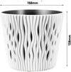 Fioriera-Vaso-Decorativo-Design-Moderno-Fiori-Piante-Casa-Esterno-16cm-Bianco