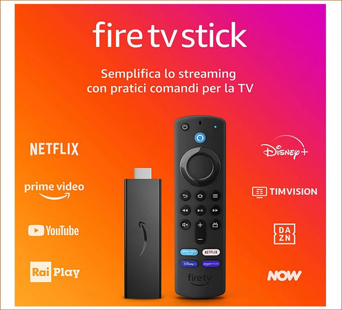 Fire TV Stick HD con telecomando vocale Alexa con comandi per la TV