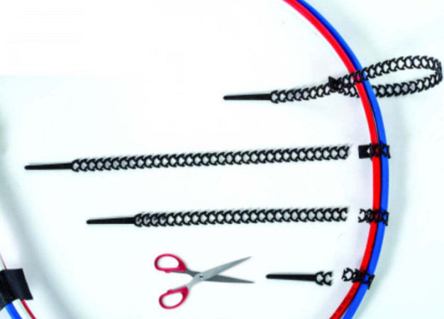 FISCHER---10-FASCETTE-ELASTICHE-FLEXI-FIX-RIAPRIBILI---BIANCHE