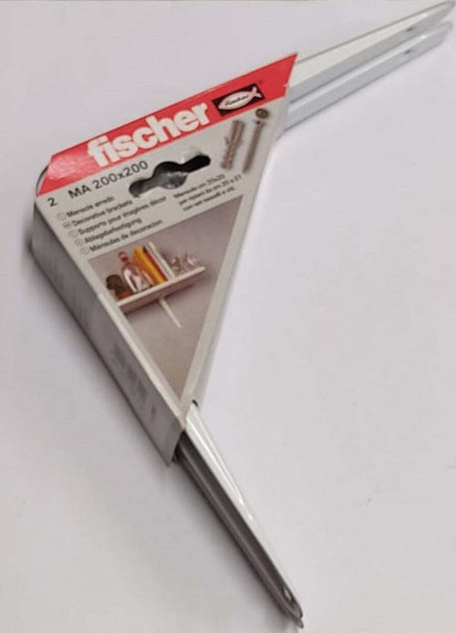 FISCHER---COPPIA-REGGIMENSOLE-PER-ARREDO-CASA-200x200MM---COLORE-BIANCO-**
