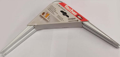 FISCHER---COPPIA-REGGIMENSOLE-PER-ARREDO-CASA-250x250MM---COLORE-BIANCO-**