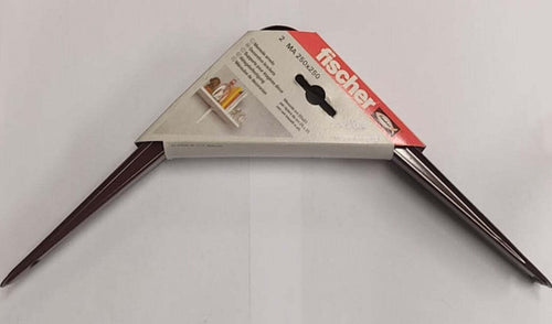 FISCHER---COPPIA-REGGIMENSOLE-PER-ARREDO-CASA-250x250MM---COLORE-MARRONE-**