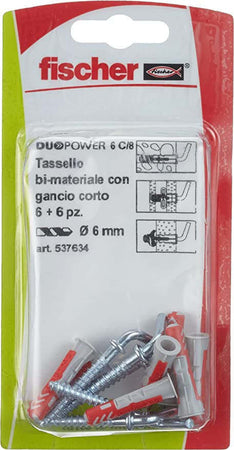 Fischer-Tasselli-DUOPOWER-6-Tasselli-C/8-K-6-mm