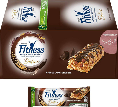 Fitness Delice 24 Pezzi Barretta Fitness Delice Cioccolato Fondente Nestlé 23,50 Gr Confezione Da 24 Pz Alimentari e cura della casa/Cereali e muesli/Cereali e barrette snack/Barrette ai cereali Franco Pausa Caffè - Albano Laziale, Commerciovirtuoso.it