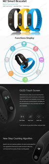 FITNESS TRACKER BRACCIALE M2 FREQUENZA CARDIACA PEDOMETRO CONTACALORIE Moda/Uomo/Orologi/Smartwatches fashion Trade Shop italia - Napoli, Commerciovirtuoso.it