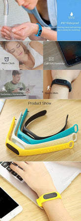 FITNESS TRACKER BRACCIALE M2 FREQUENZA CARDIACA PEDOMETRO CONTACALORIE Moda/Uomo/Orologi/Smartwatches fashion Trade Shop italia - Napoli, Commerciovirtuoso.it