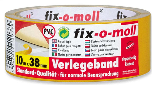 FIX-0-MOLL---10mt-x-38mm---NASTRO-BIADESIVO-UNIVERSALE---RESISTENTE-AGLI-STRAPPI
