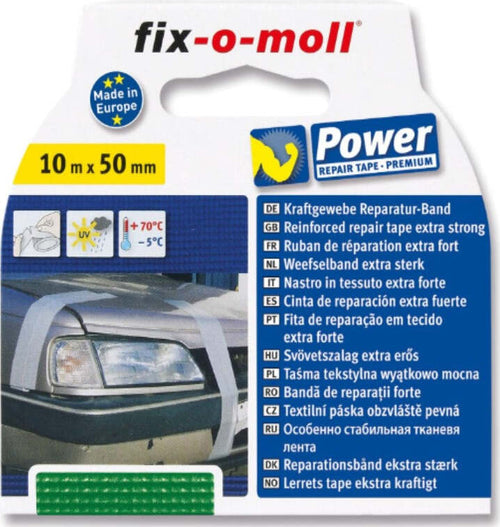 FIX-0-MOLL---10mt-x-50mm---NASTRO-ADESIVO-IN-TESSUTO-EXTRA-FORTE-PER-RIPARAZIONI---COLORE-VERDE