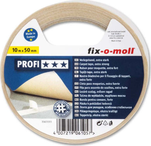 FIX-0-MOLL---10mt-x-50mm---NASTRO-BIADESIVO-PROFESSIONALE-PER-MOQUETTE---CON-FIBRE-RINFORZATE