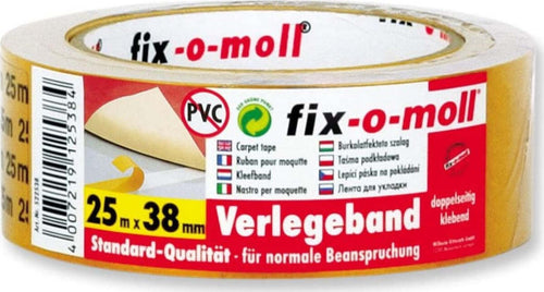 FIX-0-MOLL---25mt-x-38mm---NASTRO-BIADESIVO-UNIVERSALE---RESISTENTE-AGLI-STRAPPI