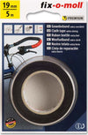 FIX-0-MOLL---5mt-x-19mm---NASTRO-ADESIVO-TELATO-EXTRA-FORTE-PER-RIPARAZIONI---COLORE-NERO