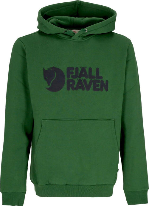 FJALLRAVEN-Felpa-Cappuccio-Uomo-Logo-Hoodie-Palm-Green-da-uomo