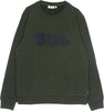 FJALLRAVEN-Felpa-Girocollo-Uomo-Logo-Sweater-Deep-Forest-da-uomo