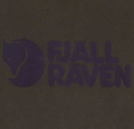 FJALLRAVEN-Felpa-Girocollo-Uomo-Logo-Sweater-Deep-Forest-da-uomo