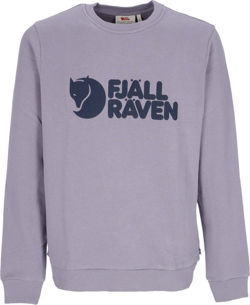 FJALLRAVEN-Felpa-Girocollo-Uomo-Logo-Sweater-Flint-Grey-da-uomo