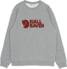 FJALLRAVEN-Felpa-Girocollo-Uomo-Logo-Sweater-Grey-Melange-da-uomo
