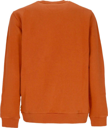 FJALLRAVEN-Felpa-Girocollo-Uomo-Logo-Sweater-Terracotta-Brown-da-uomo