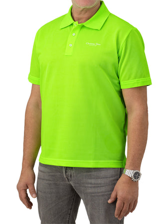 Dior Polo Fluo In cotone logata da uomo
