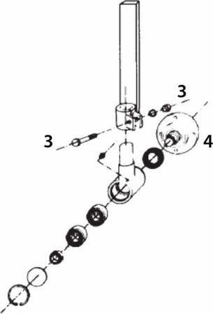 Flangia mozzo per disco avanvomere Confezione da 1pz