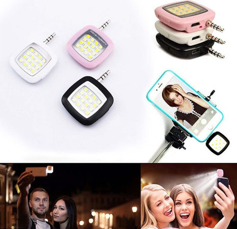 Flash Portatile 16 Led Light Selfie Luce Fotocamera Android Ios Smartphone Elettronica/Foto e videocamere/Flash/Flash Macro Ring Light Trade Shop italia - Napoli, Commerciovirtuoso.it