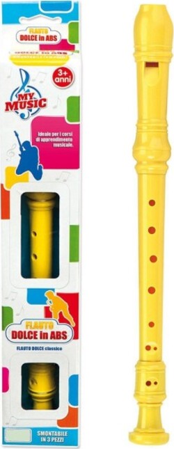 Flauto-Dolce-In-Abs-3-Colorazioni-Diverse-Con-Scatola-Per-Bambini-3+-Anni