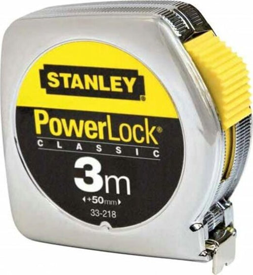Flessometro PowerLock - 3 mt - larghezza nastro 12 7 mm - Stanley Cancelleria e prodotti per ufficio/Archivio ufficio e accessori per scrivania/Strumenti di misura/Metri a nastro Eurocartuccia - Pavullo, Commerciovirtuoso.it