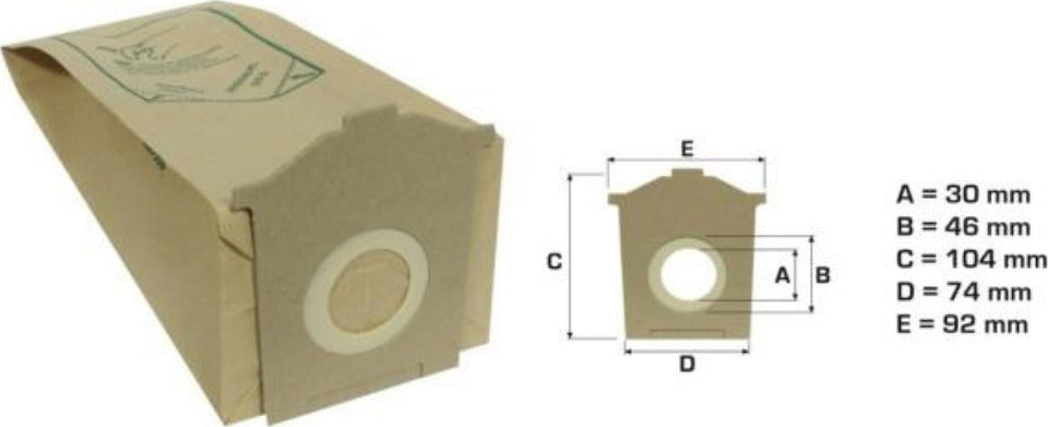 FLEXA 5 SACCHETTI ASPIRAPOLVERE BHS4000-4010-4100-4110 4200- BHS 4433 - BHS 4488 - NS 303 Casa e cucina/Aspirapolvere e pulizia di pavimenti e finestre/Accessori per aspirapolvere/Sacchetti per aspirapolvere/Sacchetti per aspirapolvere verticale Rossi Ricambi - Venetico Marina, Commerciovirtuoso.it