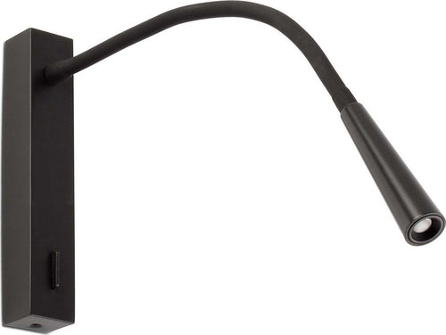 FLIN Lampada da parete lettore nera Illuminazione/Illuminazione per interni/Illuminazioni per pareti/Applique Led Mall Home - Napoli, Commerciovirtuoso.it