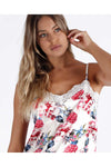 Admas Pigiama estivo da Donna in Raso Pigiama con Bretelle 55910 S32 - Passarelli Biancheria