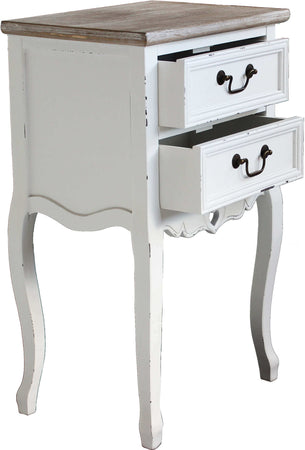 FLORIAN---mobiletto-2-cassetti-in-legno-di-paulownia-shabby-chic-44x32x74-Bianco-Milani-Home