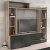 FLORIANO---parete-attrezzata-soggiorno-180x28/40x165-h-Nero-Milani-Home