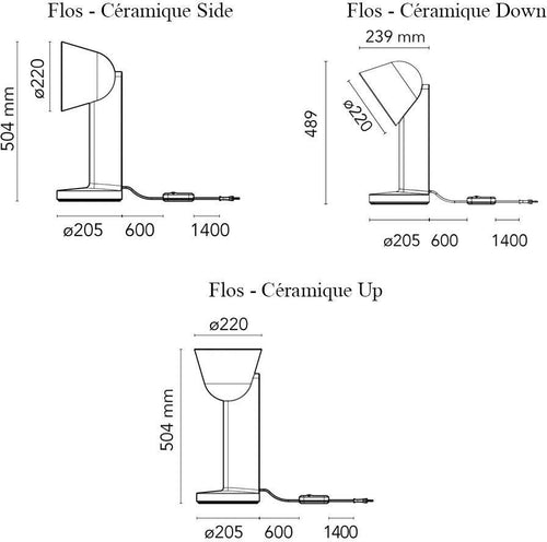 FLOS Céramique Side Lampada da Tavolo