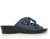 FLY FLOT Ciabatta donna con doppia fibbia blu