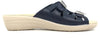 FLY FLOT Ciabatta donna con doppia fibbia blu
