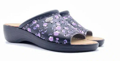 FLY FLOT Ciabatta sanitaria Donna Lilla a fiori