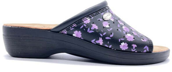 FLY FLOT Ciabatta sanitaria Donna Lilla a fiori