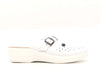 FLY FLOT Ciabatte donna 63465 bianche con fibbia