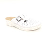 FLY FLOT Ciabatte donna 63465 bianche con fibbia