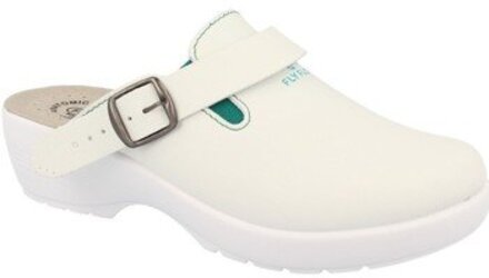 FLY FLOT ciabatte donna bianche con fibbia 2